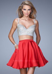 La Femme 21244 Jeweled Top Two Piece Prom Dress