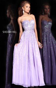 Lilac Sparkling Sequin 2015 Chiffon Unique Prom Dress Sherri Hil