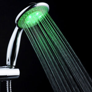 Romantic Round Home Bathroom Water Glow Light 7 Colors Changing LED Shower Head