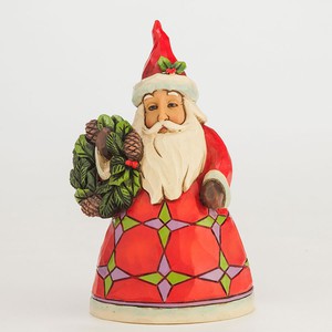 Jim Shore - Mini Santa with wreath