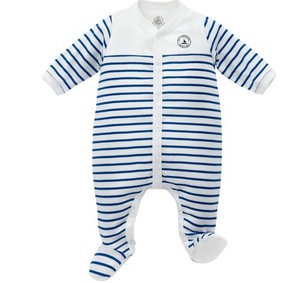 Petit Bateau Infant's Striped Footie