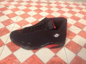 Michael Jordan 14 Suede Ferrari Black Black Varsity Red