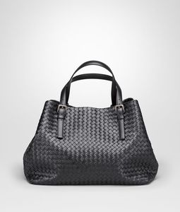 Bottega Veneta Nero Intrecciato Nappa Tote