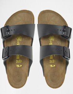 Leather Two Strap Narrow Fit Sandals