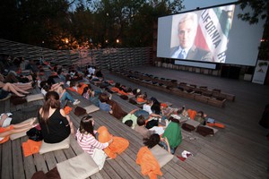 Посмотреть кино в летнем кинотеатре