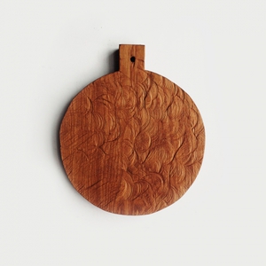 Доска круглая снег - светлая