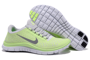 Womens Nike Free 3.0 V4 Running Sneakers Liquid Lime Reflective