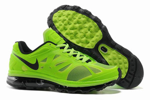 Mens Air Max 2012 Electric Green Black 80195