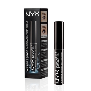 Waterproof mascara top coat