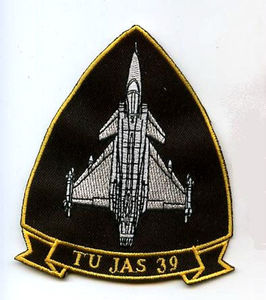 SWEDN TEST PILOT FLIGHT SUIT INSIGNIA SSI: SAAB TU JAS 39 Gripen Flygvapnet