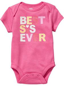 "Best Sis Ever" Bodysuits for Baby 6-12 M