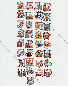 Схема для вышивания Les Brodeuses Parisiennes "Alphabet Babouchka"