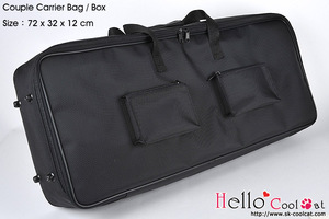 Couple Nylon Carrier Bag For 80cm # Black