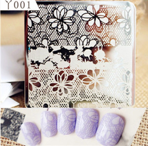 Пластинка для стэмпинга 'Кружева' / 'Lace' Nail Art Stamp Template