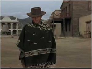 Clint Eastwood Style Spaghetti Western Cowboy Poncho