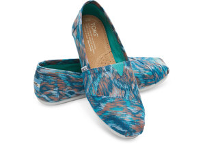 TURQUOISE MULTI CANVAS IKAT WOMEN'S CLASSICS