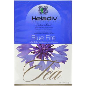Heladiv Blue Fire чёрный листовой чай с васильком, 200 г