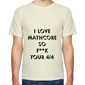 Футболка i love Mathcore