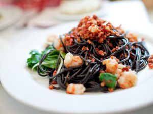 Spaghetti Neri avec srevette