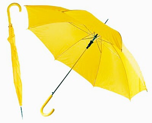 Жёлтый зонт трость