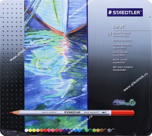 Карандаши акварельные STAEDTLER "Karat", 24 цвета