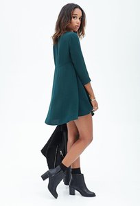 Long-Sleeved Shift Dress