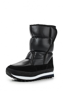 чёрные дутики king boots