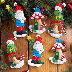Bucilla Gnome Christmas Ornaments