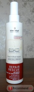 Восстанавливающий спрей Schwarzkopf Professional Bonacure Repair Rescue Intense Leave-in Treatment