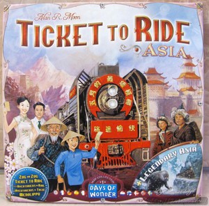 Настольная игра "Билет на поезд по Азии "