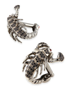 Запонки Stephen Webster Scorpion Cuff Links with Sapphire