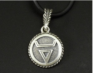 Серебряная подвеска (кулон) Знак Велеса