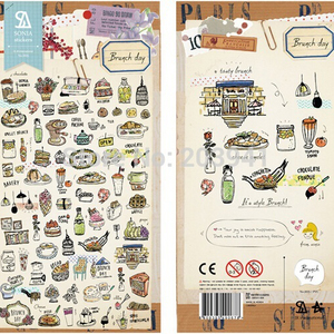 Brunch day series paper sticker