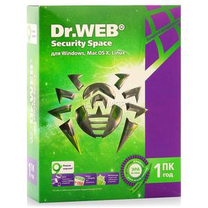 Антивирус Dr.Web Security Space 1 ПК 1 г