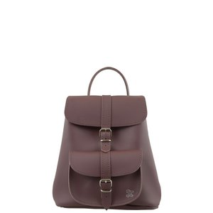 MATILDA Burgundy Leather Rucksack