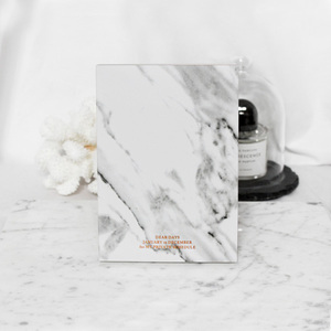 Ежедневник недатированынй 'Marble Diary' - White Marble