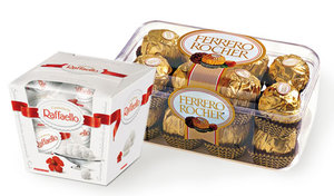 Ferrero rocher and Raffaello