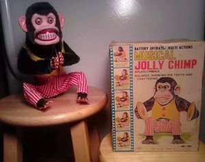 VINTAGE DASHIN MUSICAL JOLLY CHIMP