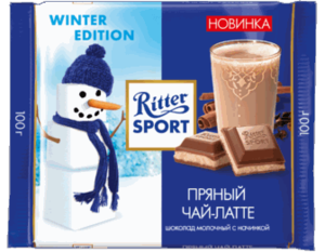 Ritter Sport пряный чай-латте