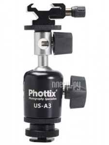 Стойка студийная Phottix A3 - поворотная стойка для вспышки и зонта-отражателя 87208