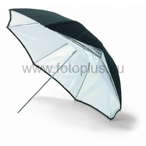Фото зонт двойной на отражение white/black/silver 120 см