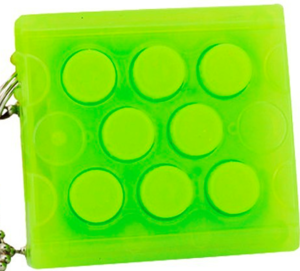 Силиконовая игрушка имитирующая ощущения от ломанья воздушных пузырьков.