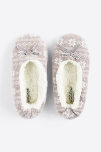 Thermal faux shearling slippers