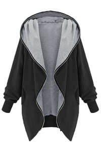 Zip Up Loose Fit Hoodie