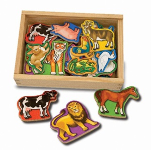 Melissa&Doug ДЕРЕВЯННЫЕ МАГНИТЫ