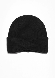 Wool Cable Knit Beanie, Other Stories