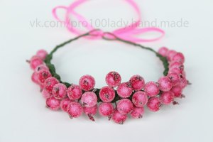 Сделать ободок с ягодами