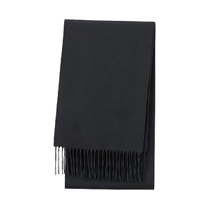 Черный кашемировый шарф