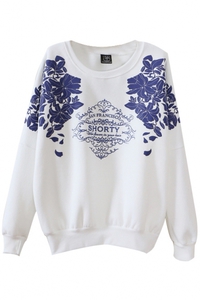 ornate shorty sweatshirt