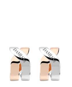 Baci WHITE AND PINK GOLD EARRINGS